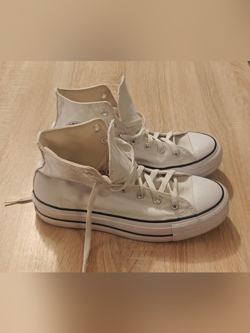 Converse Chuck Taylor All Star Lift Platform High Top White Size 10 - Picture 7 of 12